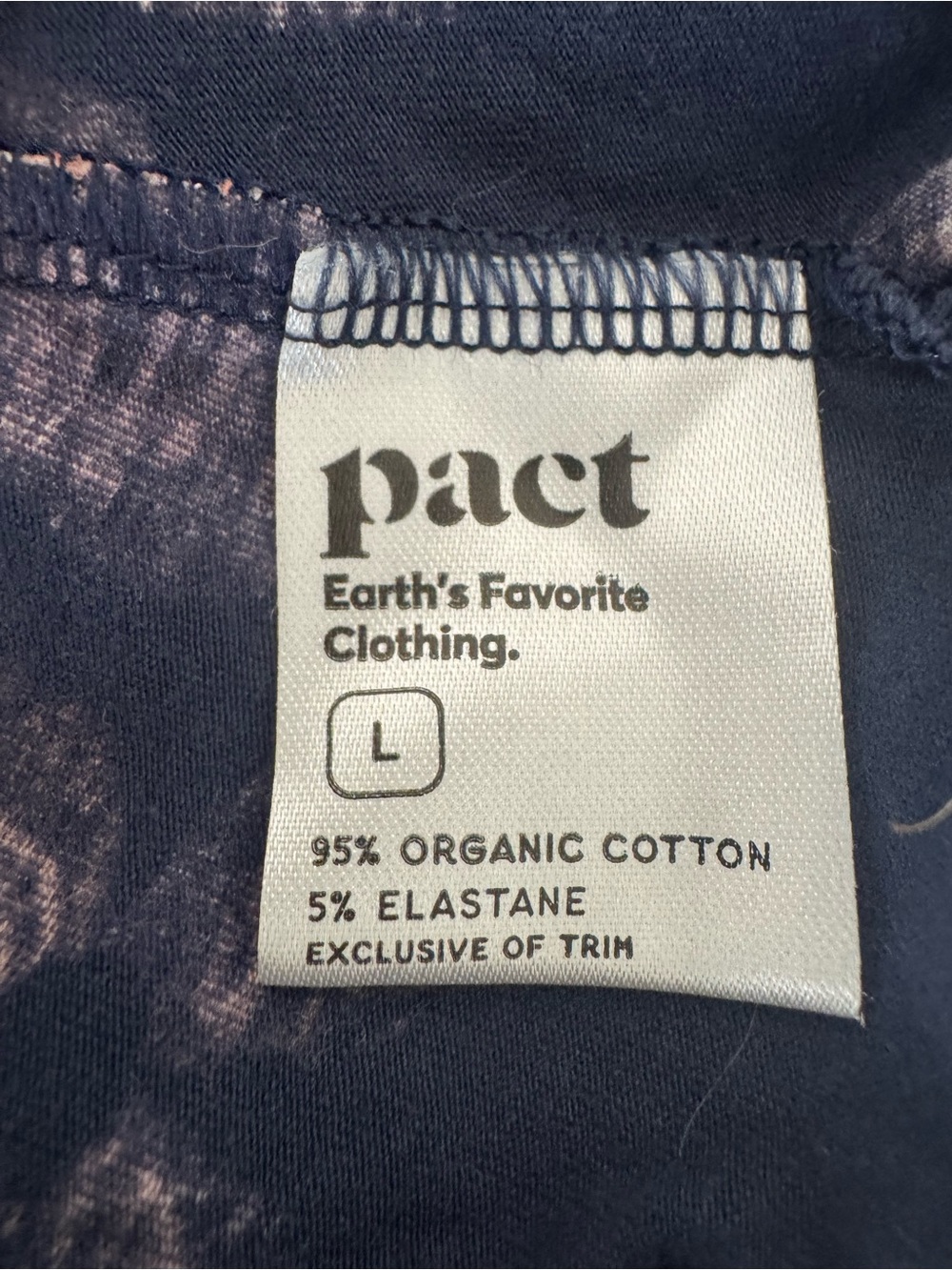 Pact Floral Striped Fit Flare Dress Organic Cotton Tie Back Pockets Large - Picture 8 of 8